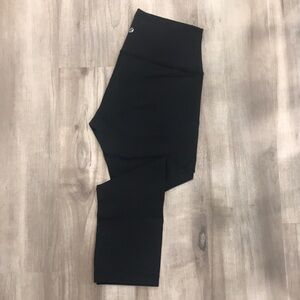 Lululemon Wunder Crop Leggings, Size 8, Black